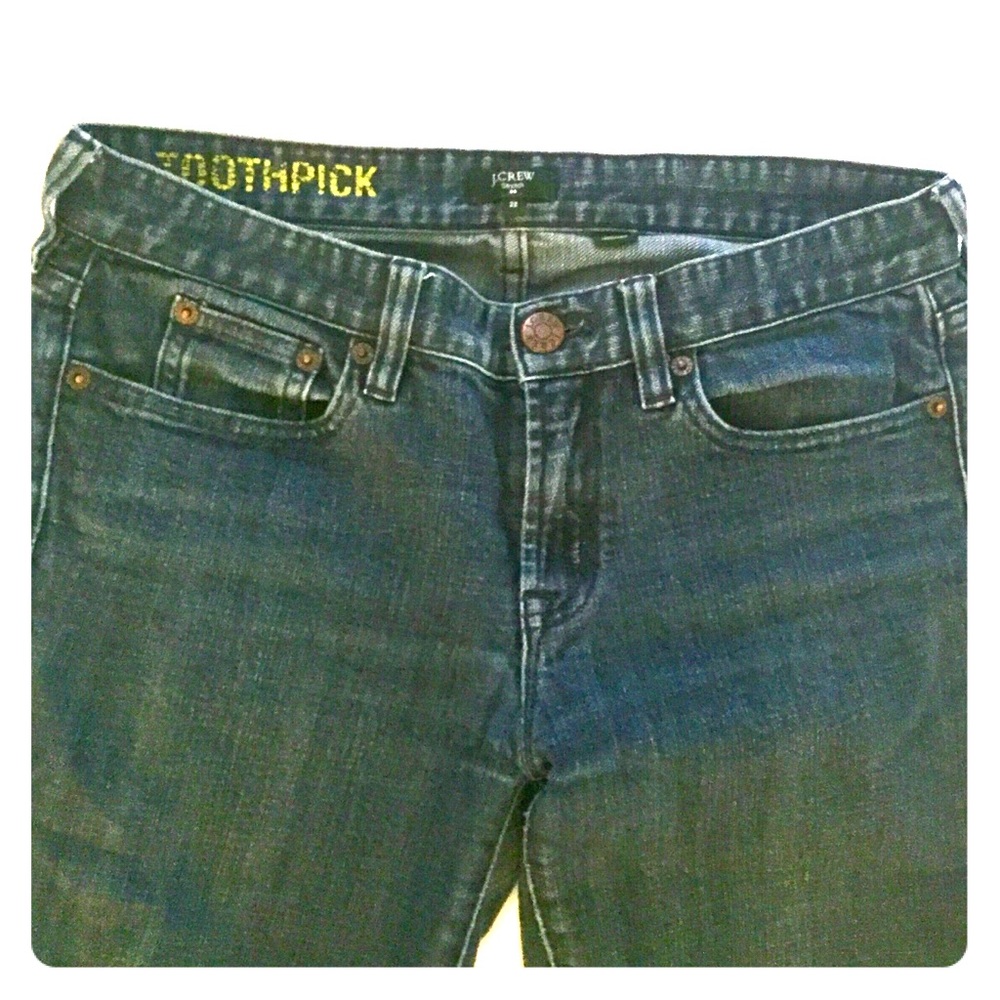 J. Crew Toothpick Medium Wash Jeans, Size 28R